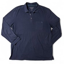 Tommy Bahama Island Zone Polo Shirt Mens Size L Blue Golf Casual
