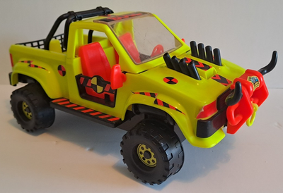 Crash Test Dummies Flip Over Truck Pickup complete with Bull