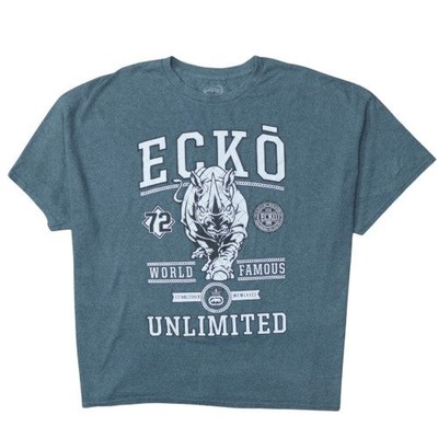 Blaues Herren-T-Shirt UK-Größe 2XL Ecko Unltd