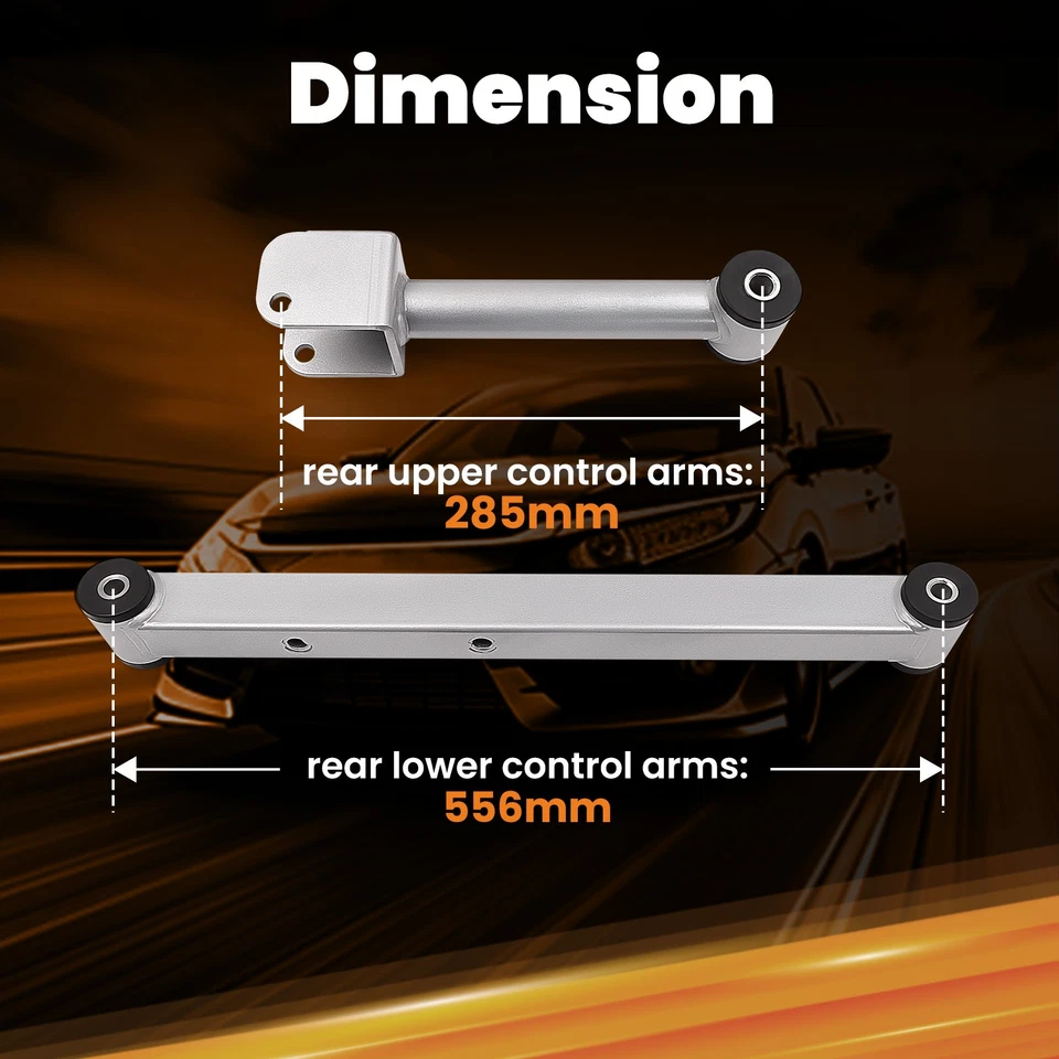 Braço de controle traseiro inferior e superior 4 peças para GM B-Body Chevrolet Impala SS 94 -96 - Imagem 4 de 4