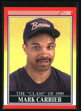1990 Score #614 Mark Carrier