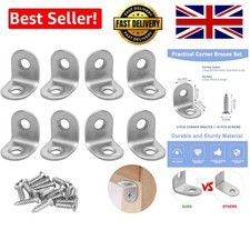 Small Brackets, 8PCS L Brackets, Small L Shaped Bracket, Metal Bracket for Wo...