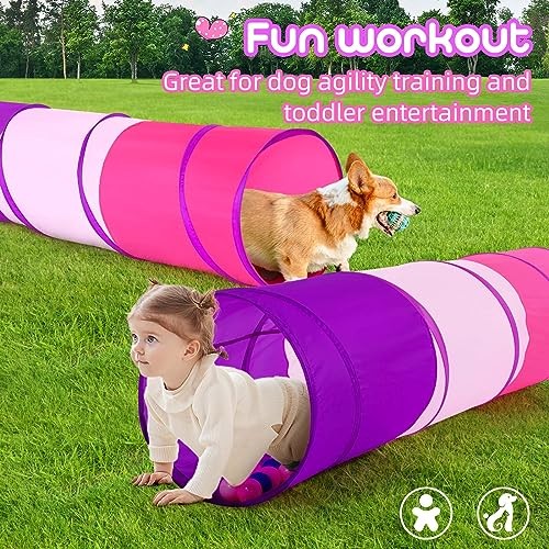 Kids Play Tunnel Tent for Toddler, 6-ft Pop Up Crawl Colorful Play Tunnel - Picture 7 of 7