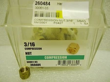 (NEW) 3/16" Compression Nut 260484 Lot of 12 pc