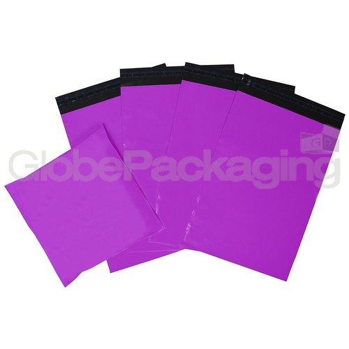 50 bolsas de franqueo postales de polietileno de 10""x14"" púrpura fuerte 10x14"" (250x350mm) - Imagen 4 de 5
