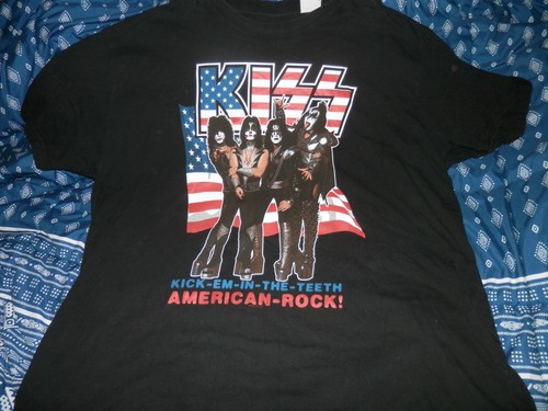 Kiss "Kick Em In The Teeth American Rock" T Shirt Size Big 5X - Picture 1 of 3
