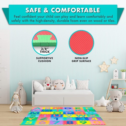 lfombra De Juegos Para Bebe Colchoneta Letras Números Infantil Puzzle No Toxico - Bild 4 von 8
