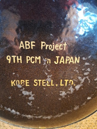 JAPAN BEAUTIFUL CLOISONNÉ PLATE PURPLE DAFADILS. - Picture 12 of 13