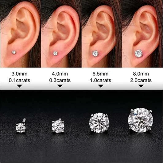 0.3 carat diamond stud earrings online