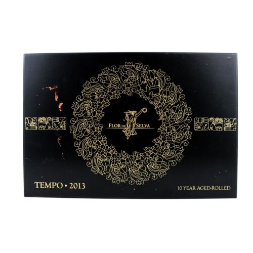 "Flor de Selva Tempo 2013 leere Holzzigarrenbox 10,75"" x 7,25"" x 1,5" - Bild 2 von 13