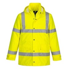 Image of Oxford Weave 300D Class 3 Hi Vis Traffic Jacket Yellow S