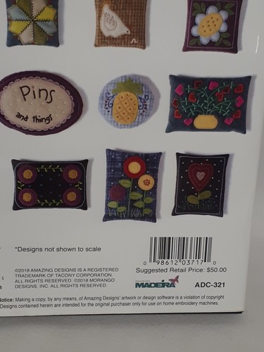 Amazing Designs Embroidery Designs DIY WOOLY PINCUSHIONS 25 Designs - Picture 6 of 8