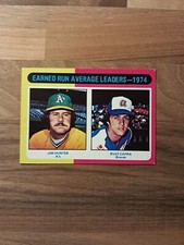 Earned Run Average Leaders-1974 #311,  Jim Hunter, Buzz Capra