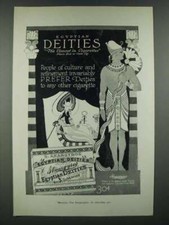 1919 Egyptian Deities Cigarettes Ad - People of Culture and Refinement