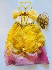 AUTHENTIC DISNEY STORE GIRLS BELLE PRINCESS COSTUME DRESS GOWN SIZE 4