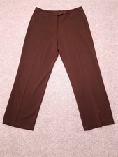 Pendleton Pants Womens 12 Brown Polyester Blend Pleated Dress Trousers Slacks