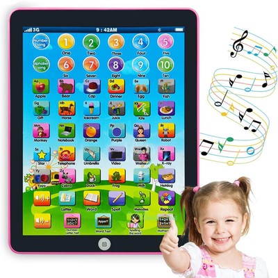 Educational Learning Tablet Pad for Age 2 3 4 5 6 7 8 Year Old Boy Girl Kids Toy