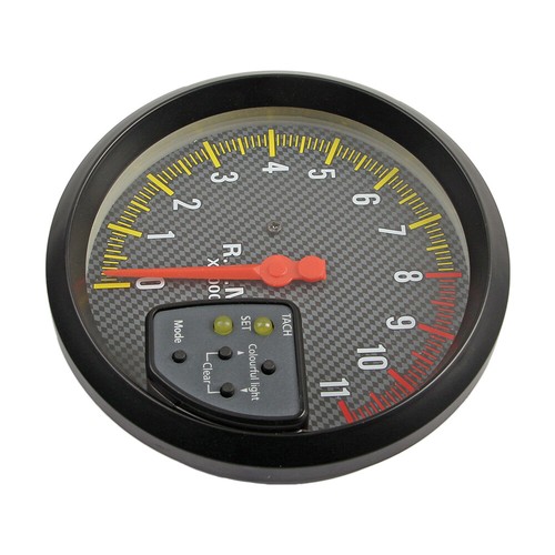 Universal 5" Tachometer Gauge 7 Color Backlit 0-11000 RPM Meter with Shift Light - Picture 7 of 24