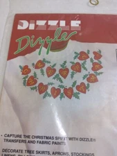 Dizzle Pre-shaded  Christmas Hearts  Transfer  #53019 Factory Sealed