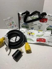 RVGuard 3 Prong Generator Extension Cord w/4 Prong Adapter 10 Feet w/Gift Bag