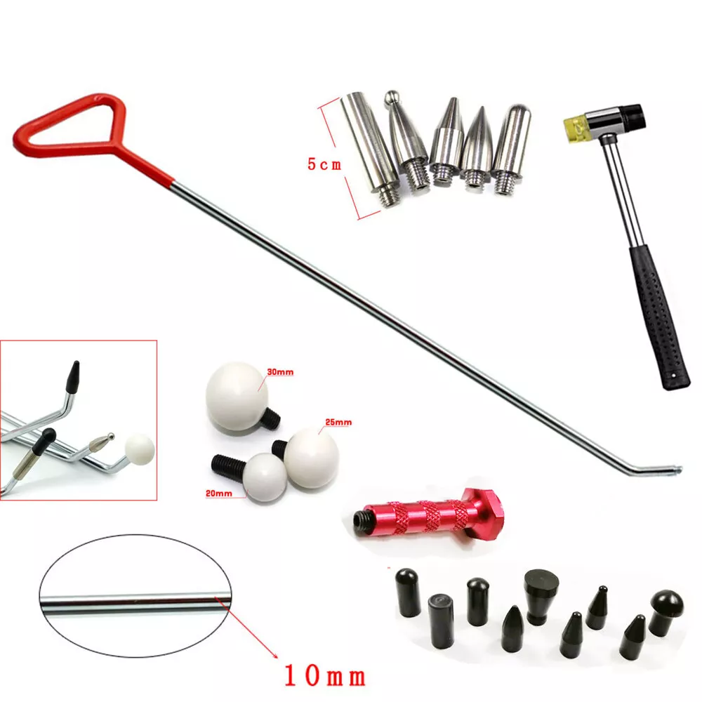 Paintless Dent Repair Tool Rods Tools Dent Puller Car Dent Removal Rod Set