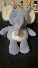 Lambs  Ivy Blue Plush Signature Blue Tale Elephant Stuffed Animal  2 