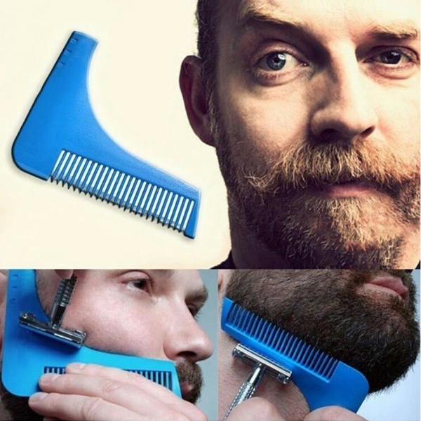 Barba Beard Modelo Peine De Regla Peluqueria Patillas Tamaño Acabados Moda Dq