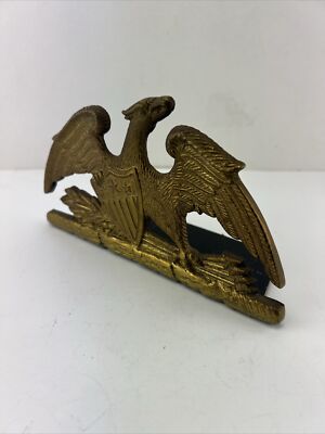 Vintage Brass Spread Eagle Bookend By Virginia Metal Crafters copy Rights 1952