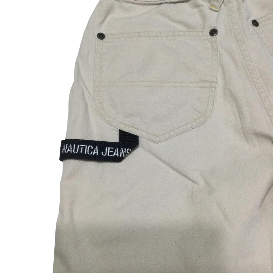 Pantalones Cortos Carga Nautica Vintage Niños Jóvenes Talla 14 Caqui Tostado  Foto 4 de 4