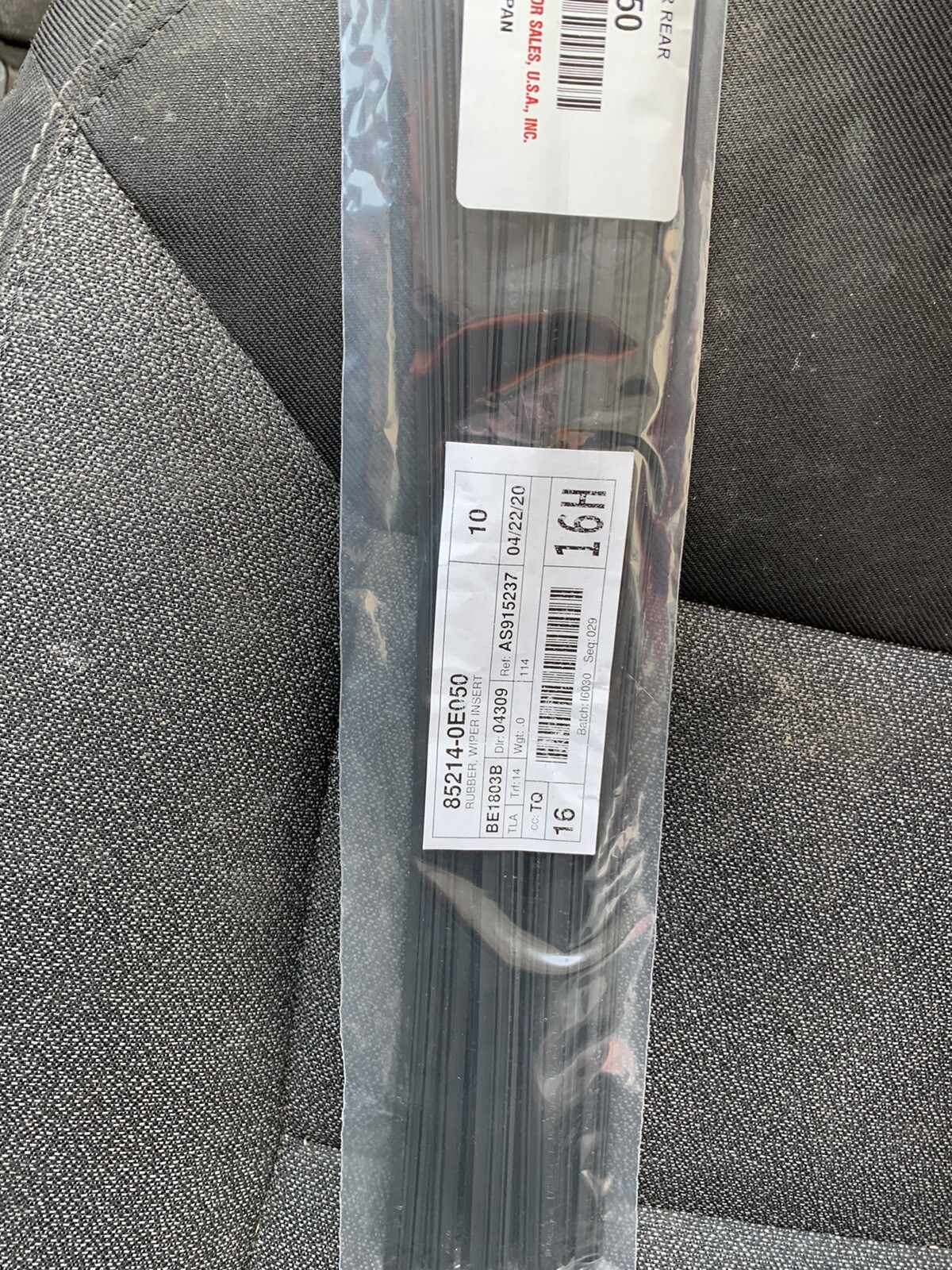 3Pc Genuine Toyota Wiper Blade Refill Rear 852140E050 For Prius 0915