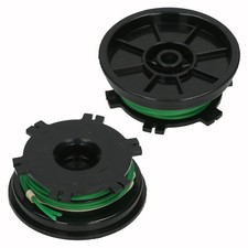 Twin Line and Spool for SPEAR & JACKSON 7201228 SBC33N1 SPJGT26 Strimmer x 2