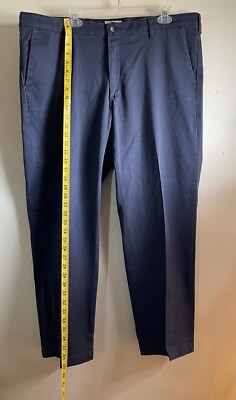 Lee Custom Fit Straight Fit Flat Front Blue Chino Pants 4203740 40 X 30