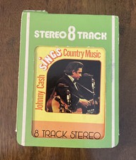 Vintage Johnny Cash Sings Country Music 8 Track Stereo Tape