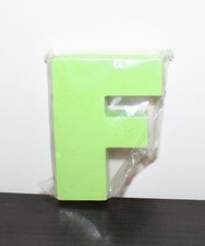 Wooden Wood Letter F Green Alphabet Word Party Home Decor Bin1 