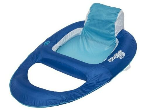 NUOVO SwimWays Reclinabile Galleggiante Molla VALVOLA IPER-FLATE Blu Scuro SPEDIZIONE VELOCE - Foto 4 di 4