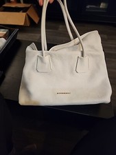 Burberry satchel handbag White