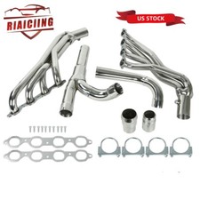 Stainless Header Y Pipe Kit For 14-17 Chevygmc Silverado Sierra 1500 5.3 6.2l