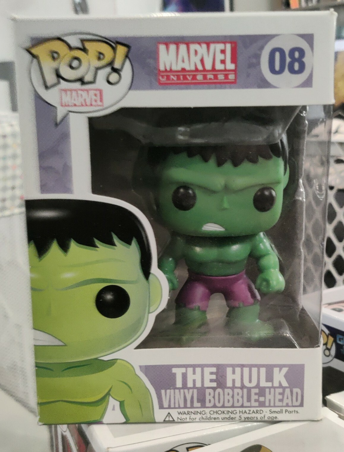 Funko Pop Hulk Universo Marvel (Daño En Caja) (Nuevo En Caja)