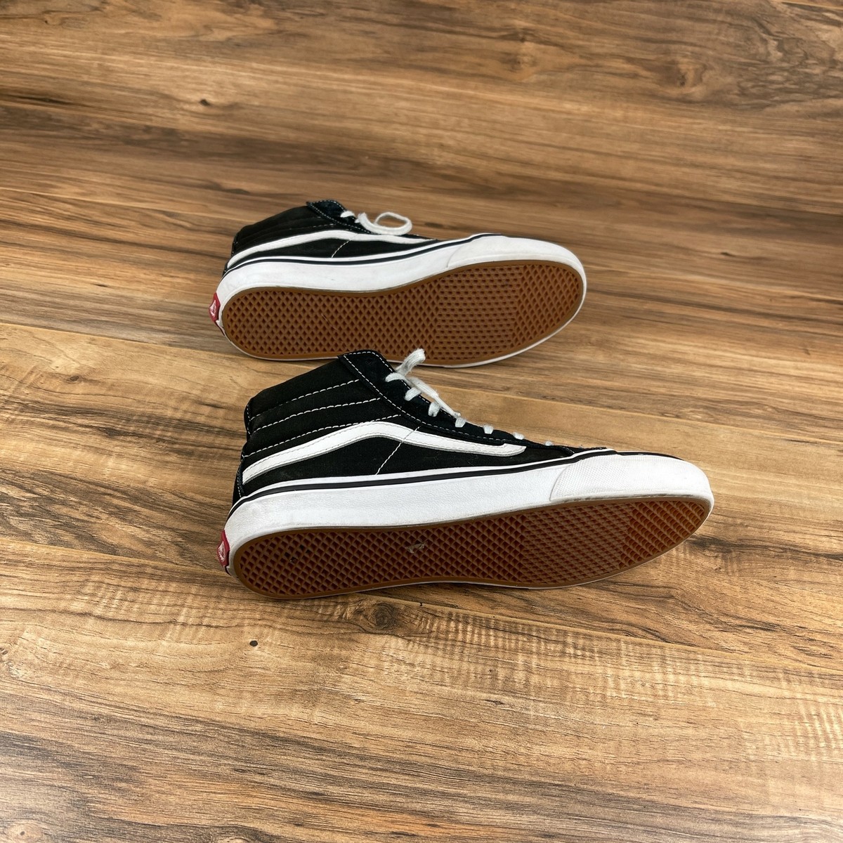 Vans Old Skool 721278 Unisex Black Lace up Skateboard Shoes Size