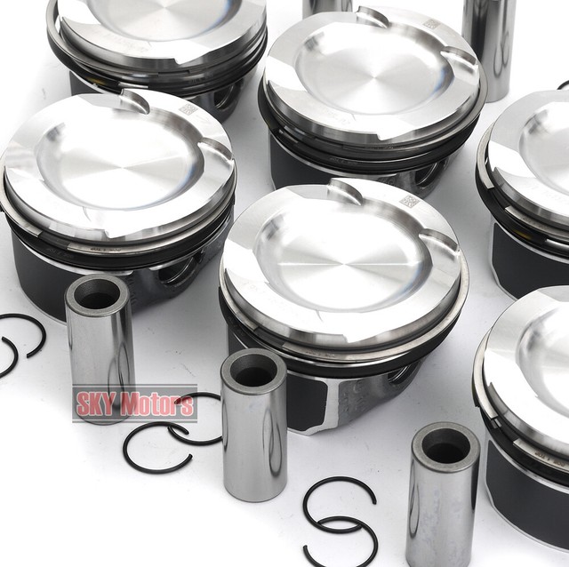 STD 6x Pistons & Rings Set Φ84mm 22mm For BMW N54B30 135i 335i 535i E90