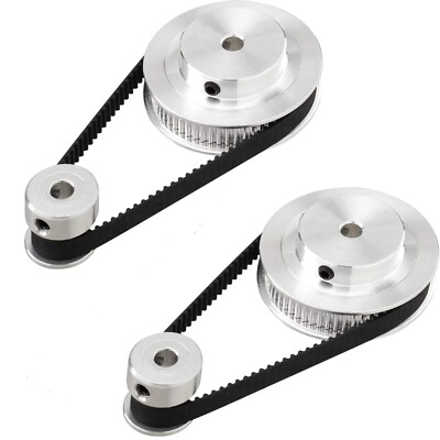 GT2 Zahnriemen Set   20T & 60T Aluminium Riemenscheiben + 6mm Zahnriemen 200mm