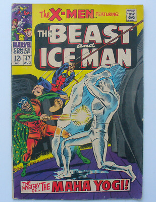 X-Men #47 - Silver Age Comic, August 1968 - ''The Beast And Ice Man'' - VG 