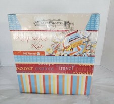 Keepsake Kit 540 Pieces Scrapbook 8" X 8" Album Travel Themed Accessories