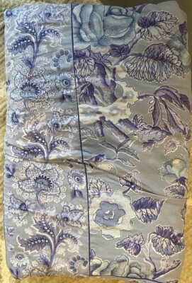 April Cornell Duvet Cover Full Size Reversible Floral Blue Cottage Core ...