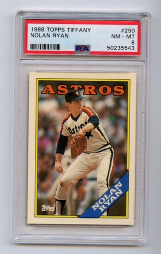 1988 Topps Tiffany NOLAN RYAN # 250 PSA 8 NM-MT Houston Astros - Picture 1 of 2