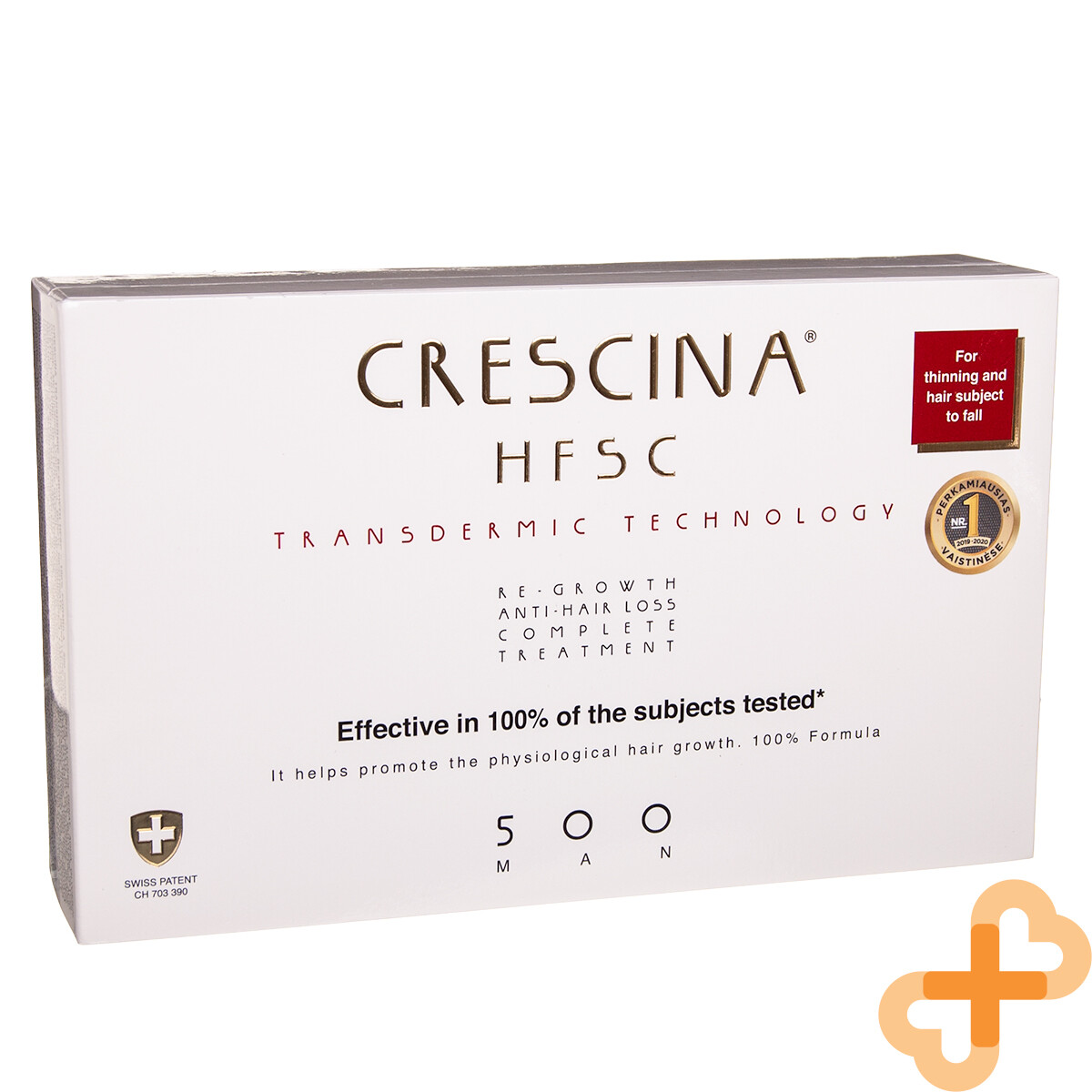 Crescina Transdermic HFSC 500 Man Re-Growth Anti-Hair Loss Treatment 20x3,5ml