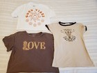 3 pc lot Cowgirl theme t shirts tops sz XS S M worn around 10-12 years of age — photo 1