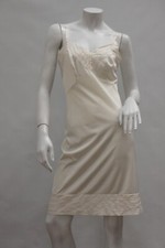 Vintage 50s-60s White Nylon Slip Dress Size 32 XS Negligee Lingerie Grannycore C