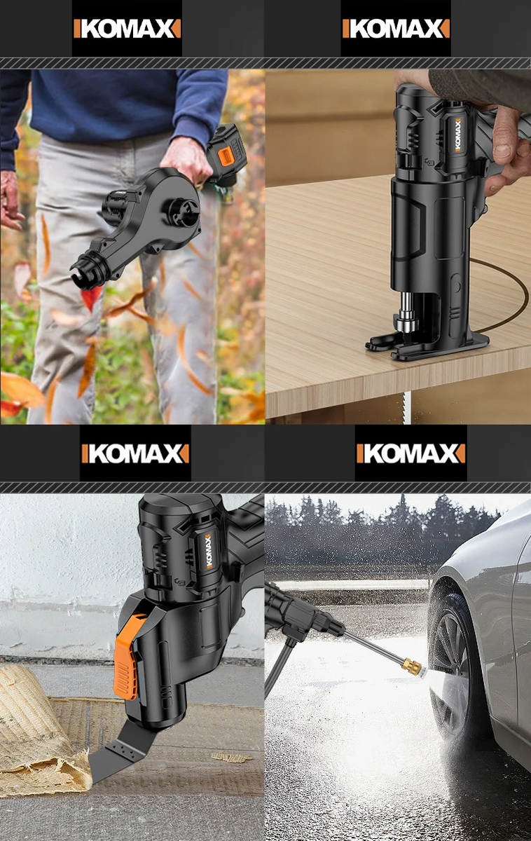 Komax Easy Work 16 in 1 Brushless Multi Tools • EUR 70,80