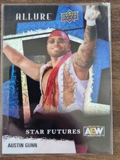 2022 AEW Austin Gunn BLUE /35 ALLURE Trading Card Upper Deck Mint #85759